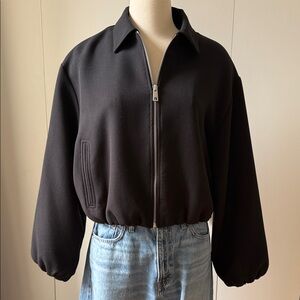 Zara Black Bomber Jacket for Women